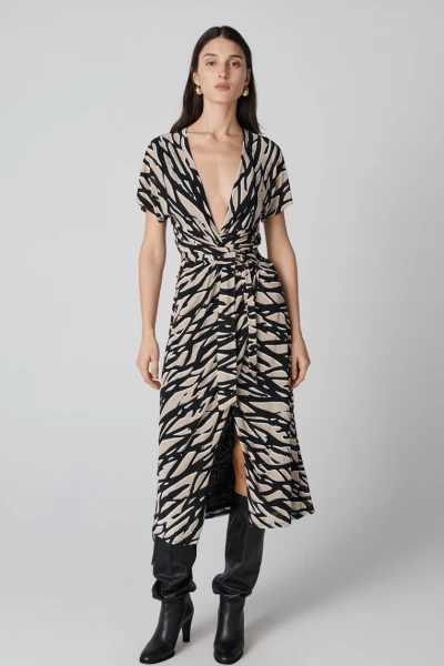  Paisley Wrap Dress